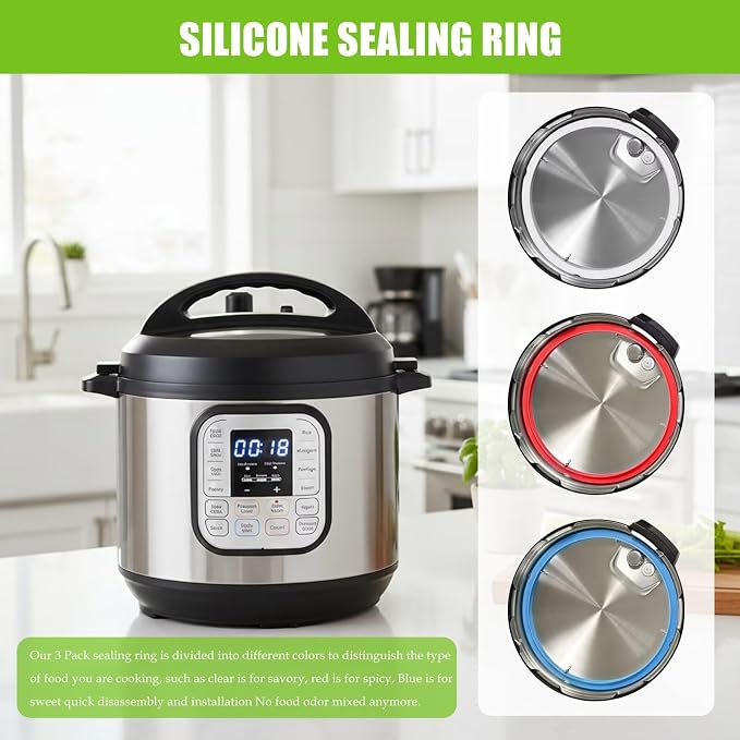 Set de 3 juntas de sellado 6 Qt para ollas de 5/6 Qt miniatura 4