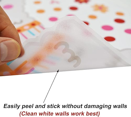 Miniatura 6 de Maydahui Calcomanías de pared con diseño de llama, diseño de alpaca de animales divertidos (14.7 x 40.9 pulgadas), calcomanías de pared con puntos