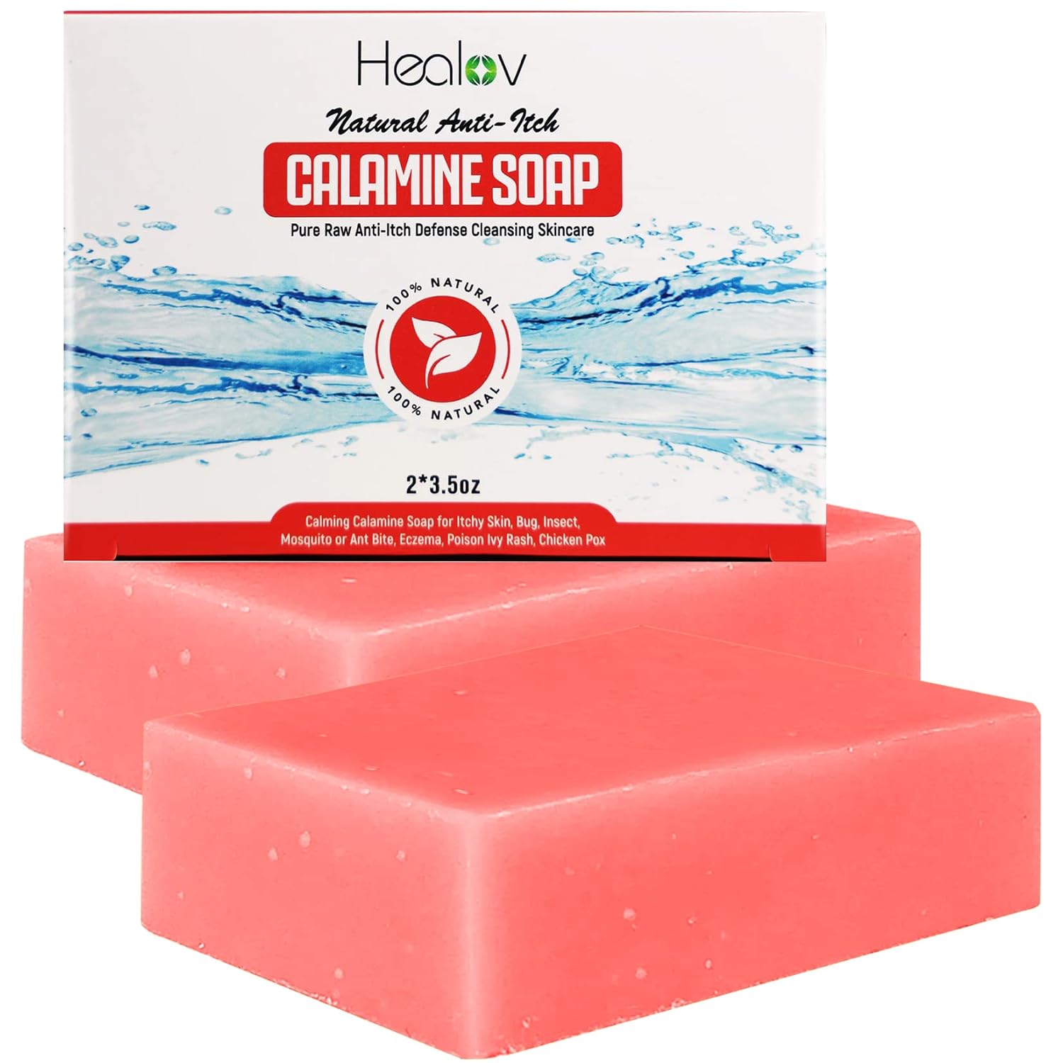 Healov Natural Instant Itch Relief Soap Bar Calming