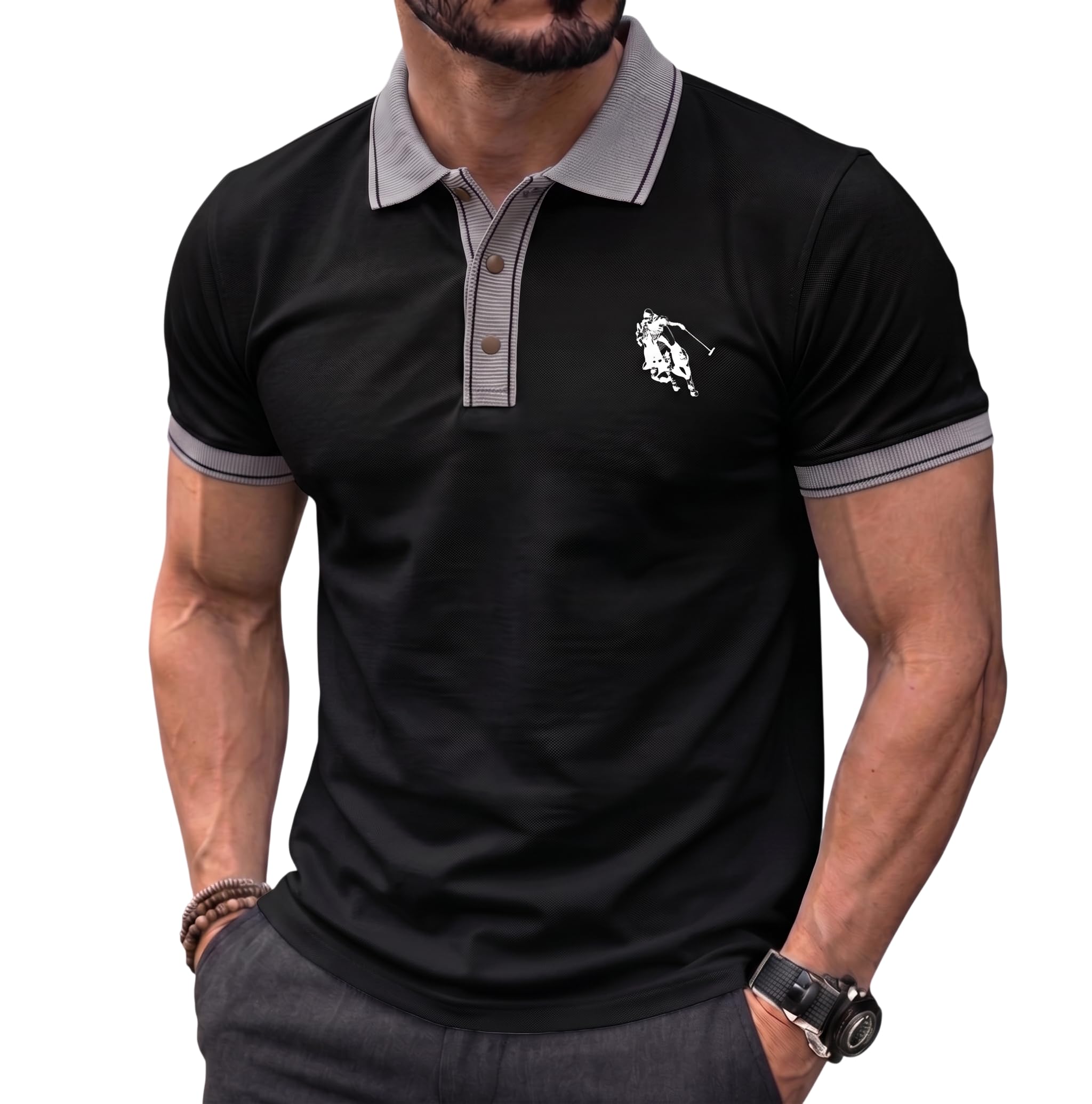 jvx T Shirt for Man || Polo T Shirt for Man || Reguler Fit Tshirt for Men Stylish || Cotton Tshirt || Coller T-Shirt (Available in Plus Size, Also Available in Combo Packs) (MRT-234)-picture-49