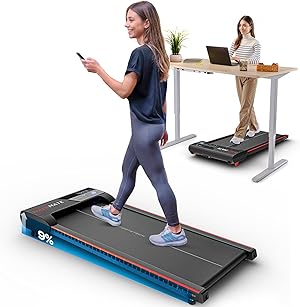 Sportstech Walking Pad - Laufband Für Zuhause mit Steigung bis 9% | 1-6km/h, inklusive App Mitgliedschaft | Home Office, Schrittzähler, leicht & kompakt, Transportrollen | WalkMate bis 120kg