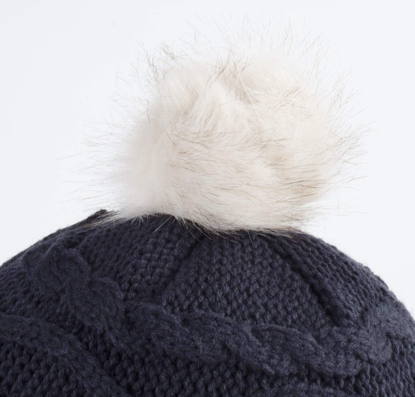 Home Prefer Girls Sherpa Earflaps Hat Toddler Baby Knit Beanie Fuzzy Peruvian Cold Weather Warm Winter Hat