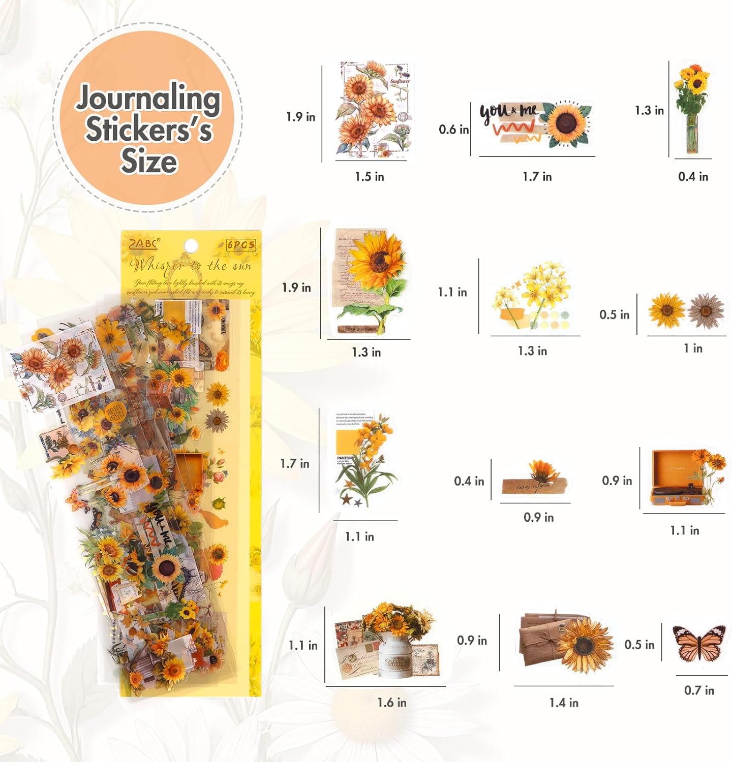 550+ Pcs Vintage Floral Journaling Stickers, 48 Sheets