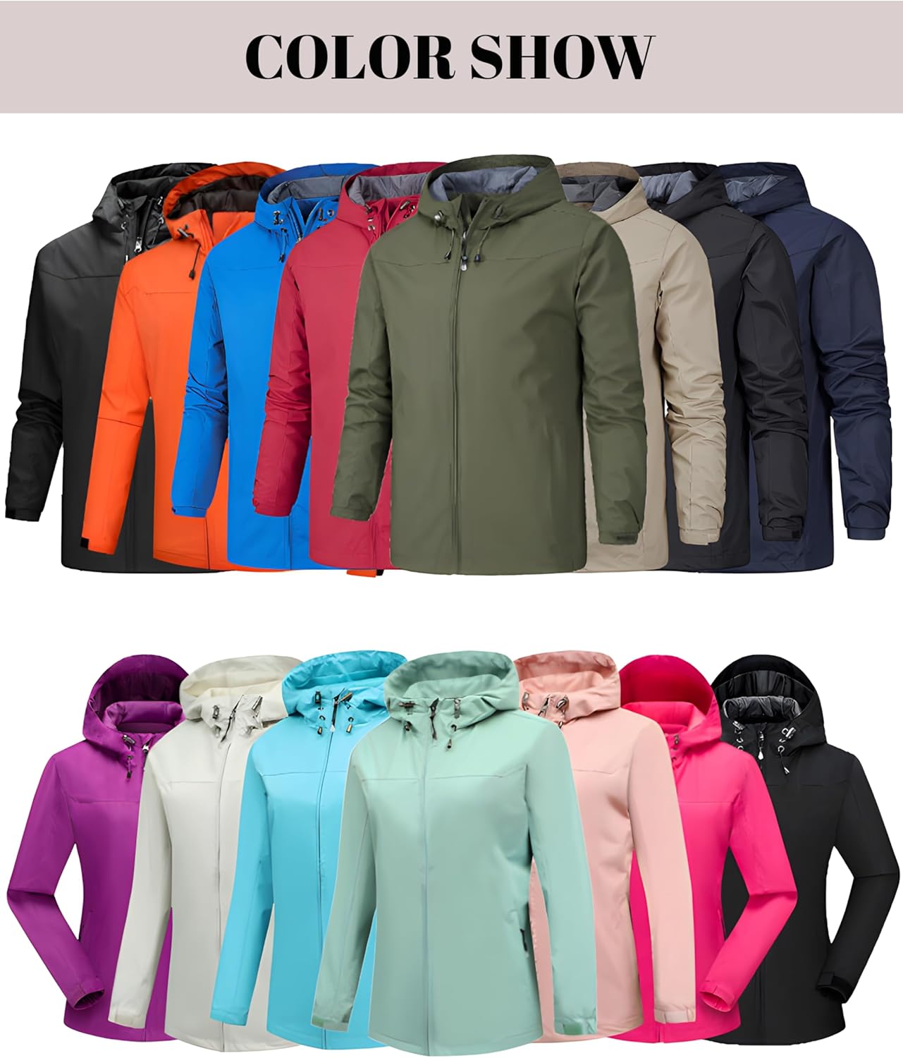 Custom Men's Jackets Personalized Men's Waterproof Raincoat Hiking Jacket Softshell Windbreaker