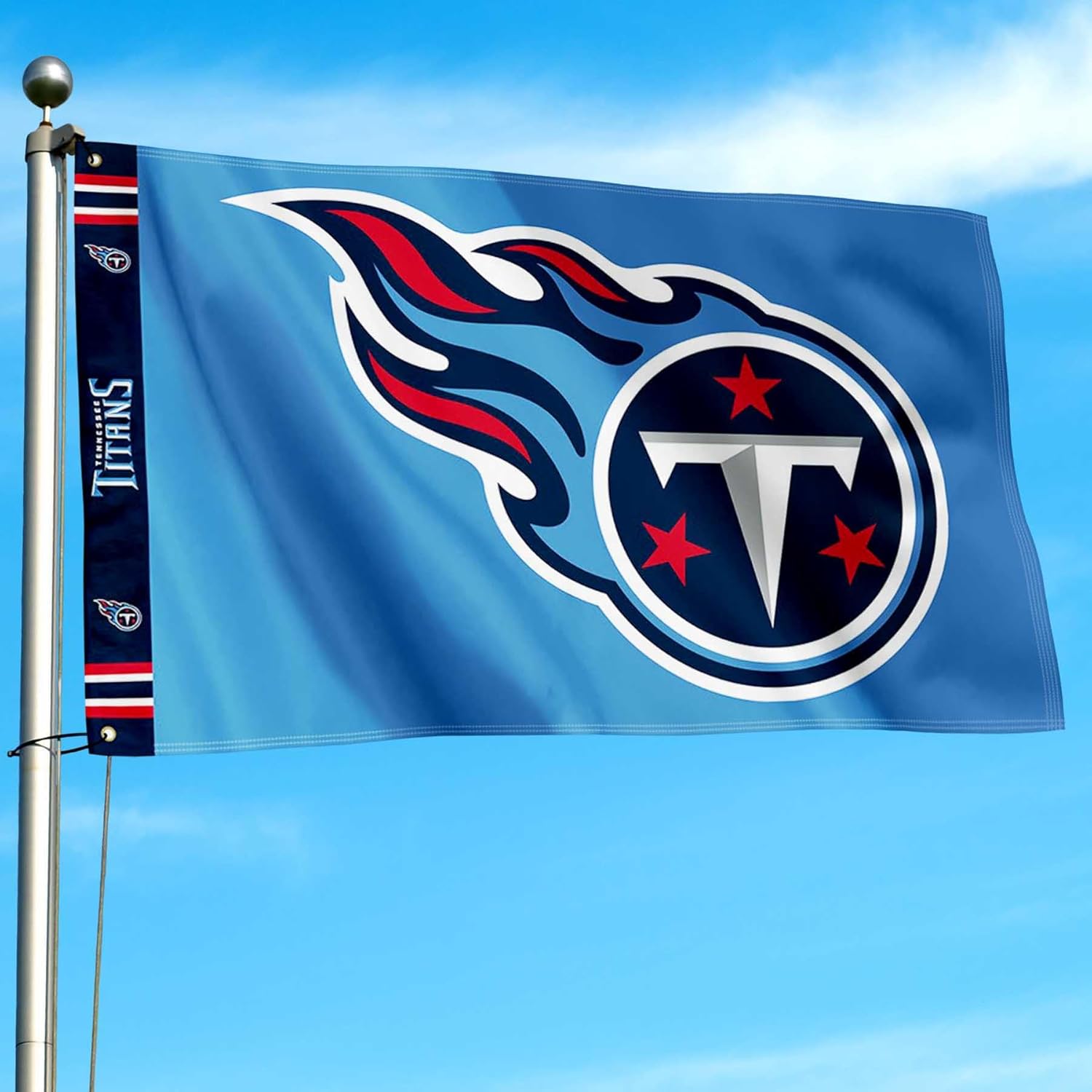 Tennessee Titans Printed Header 3x5 Foot Banner Flag - Image 3