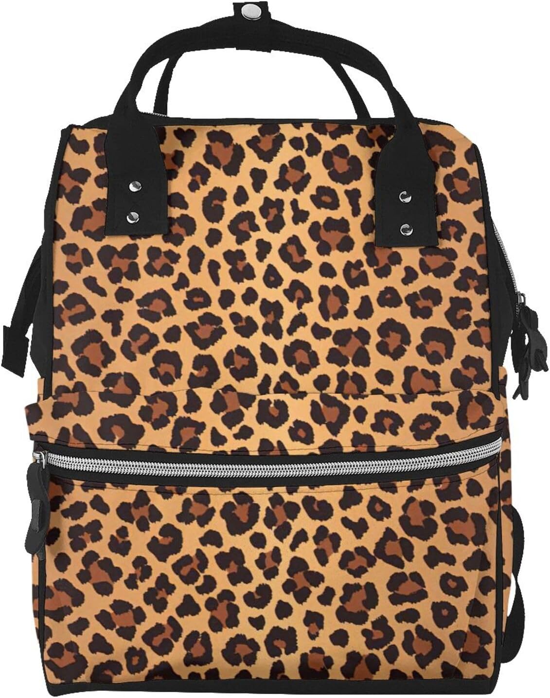 Elegant Leopard Pattern Print Mummy backpack Large, Waterproof,Adjustable Straps for Outdoor Activities