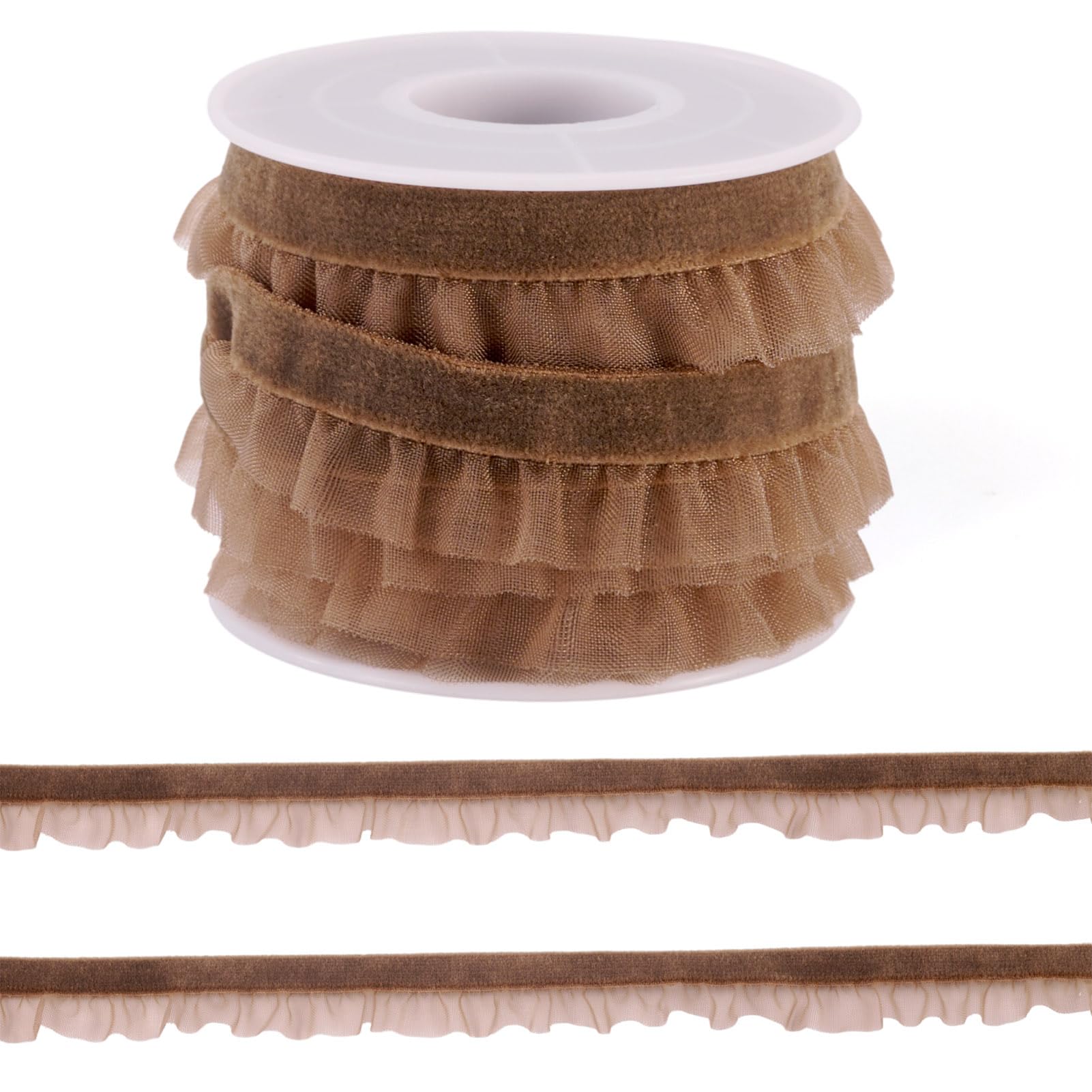 Ruban en dentelle de velours pour personnaliser vos emballages cadeaux et projets créatifs