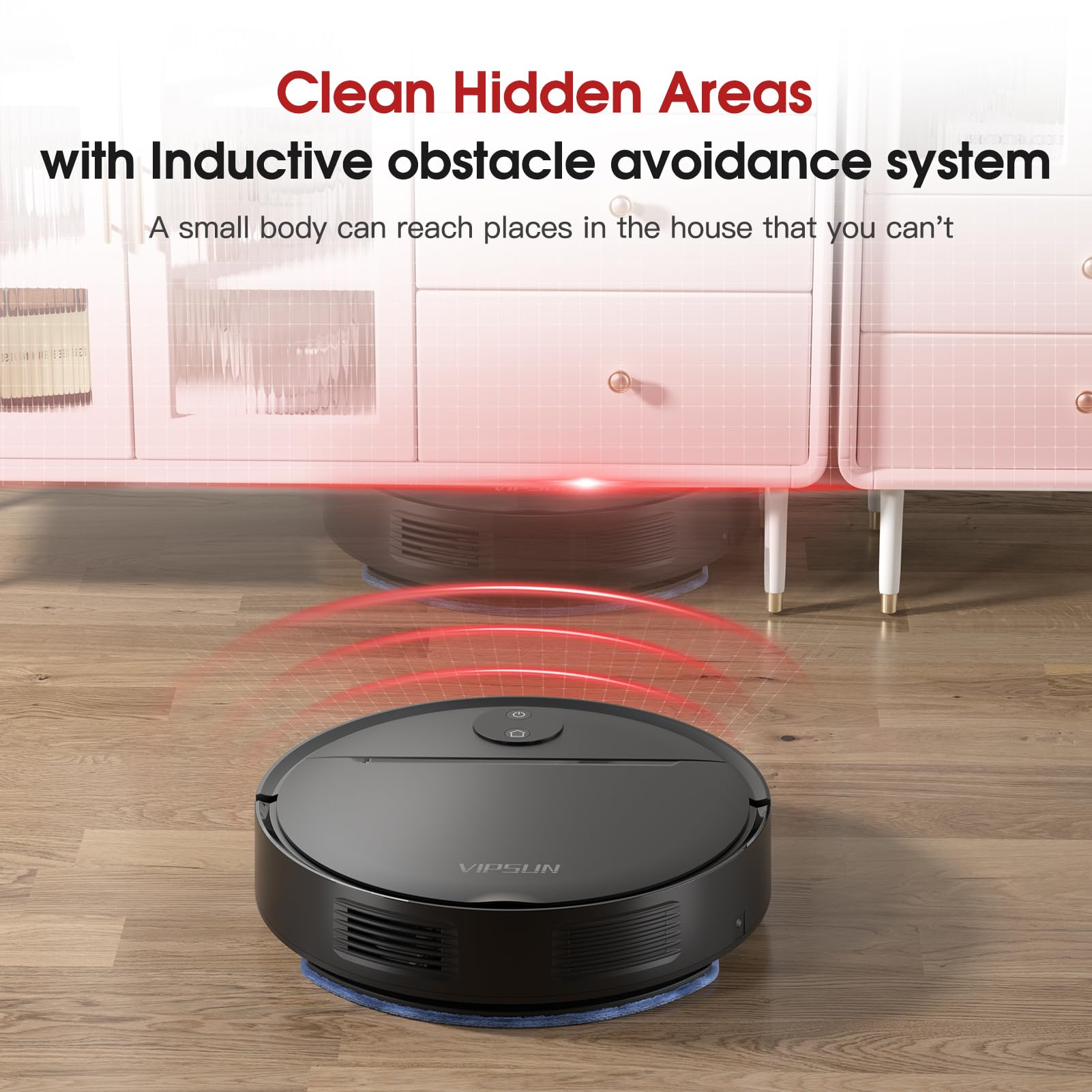 Robot aspirador y trapeador combinado con succión de 4000 Pa, aplicación/voz/control remoto, aspiradoras robóticas con ajuste personalizado, carga automática, evitar obstáculos, robot 6