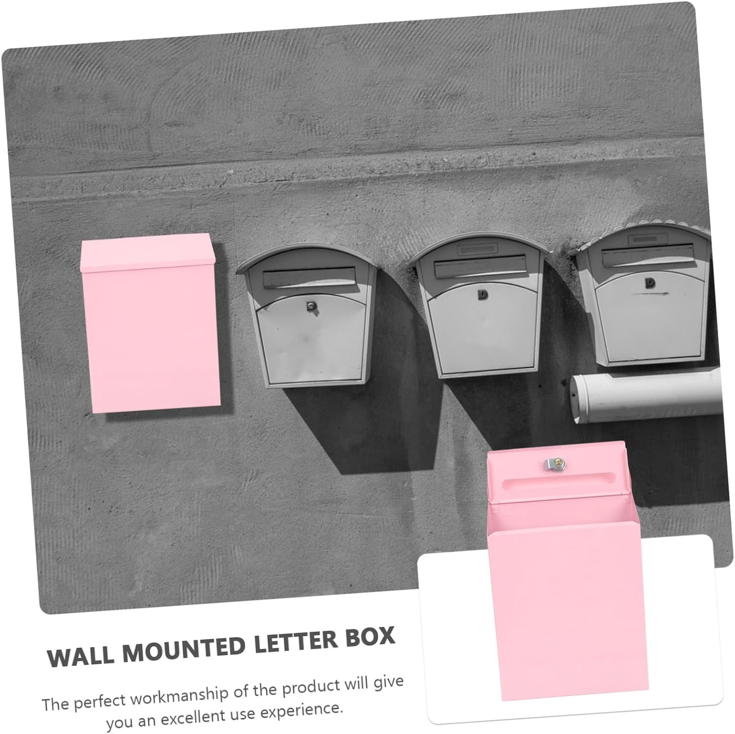 Wall Mounted Mailbox Lock and Accessory Indoor Mail Box Wall Suggestion Box