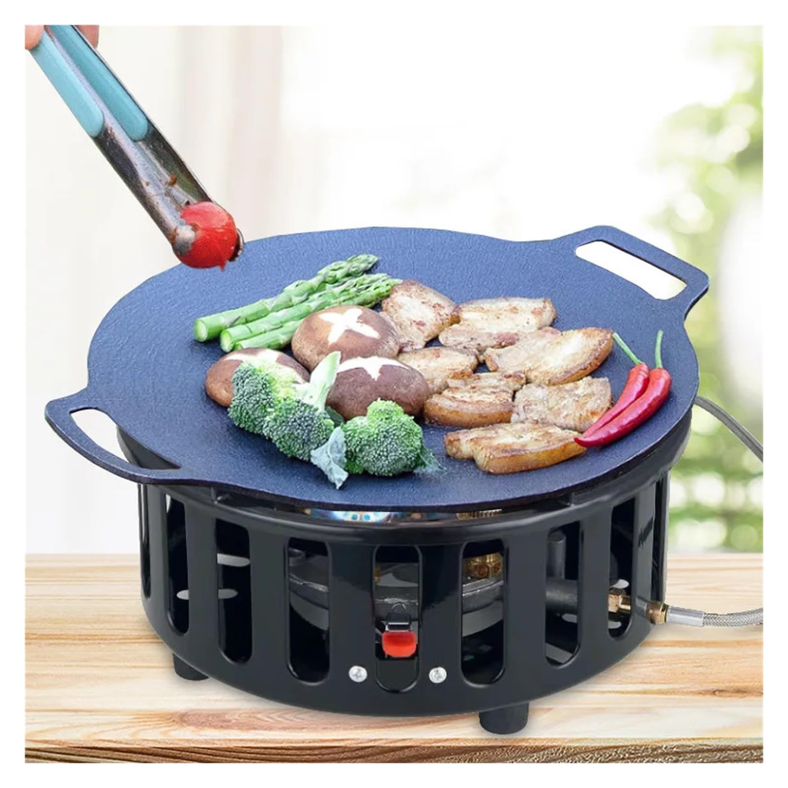 7-rdzeniowy Mocny Ogień Kuchenka Kempingowa Przenośny Turystyczny Palnik Gazowy Wiatroszczelne Piece Zewnętrzne Piesze Wycieczki Grill Naczynia Do Gotowania łAtwe W Przygotowaniu