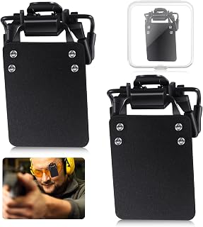 Hungdao 2 Packs International Standard Shooting Glasses Patch Shooting Patch for Eye Glasses Shooting Blinders Aim Assistance (3 x 4 cm)