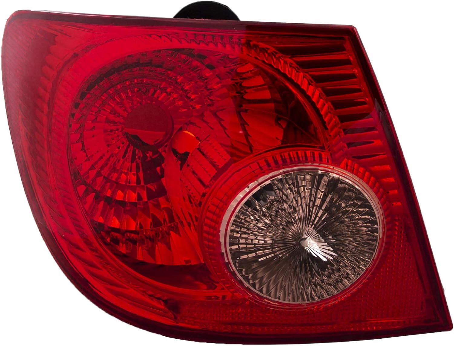 HEADLIGHTSDEPOT Tail Light Compatible with 2005-2008 Toyota Corolla Includes Left Driver Side Tail Light