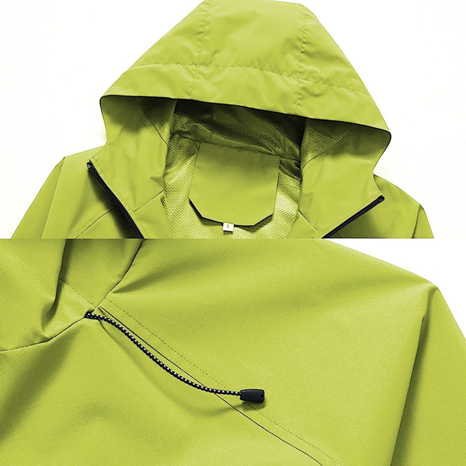 Generisch Chaqueta ligera para mujer otoño impermeable impermeable cálido