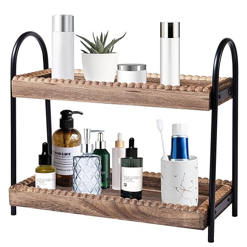 BDBDYEAY Bathroom Countertop Organizer, 2 Tier Vanity Organizer and Storage