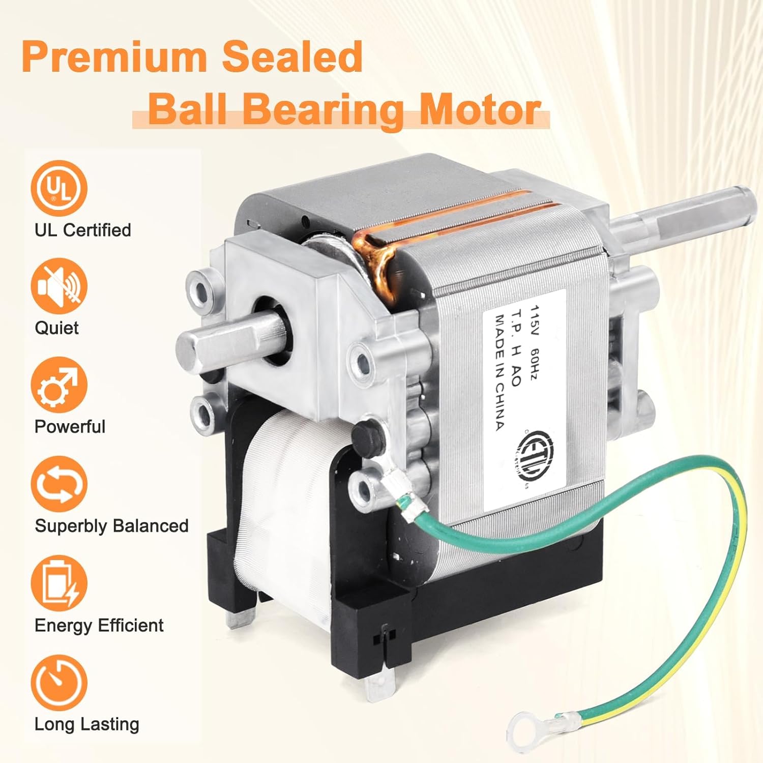 Criditpid 318984-753 HC21ZE117 Draft Inducer Motor Kit for Carrier Furnace, HC21ZE114A Furnace Blower Motor for Bryant, Payne and Jakel Models