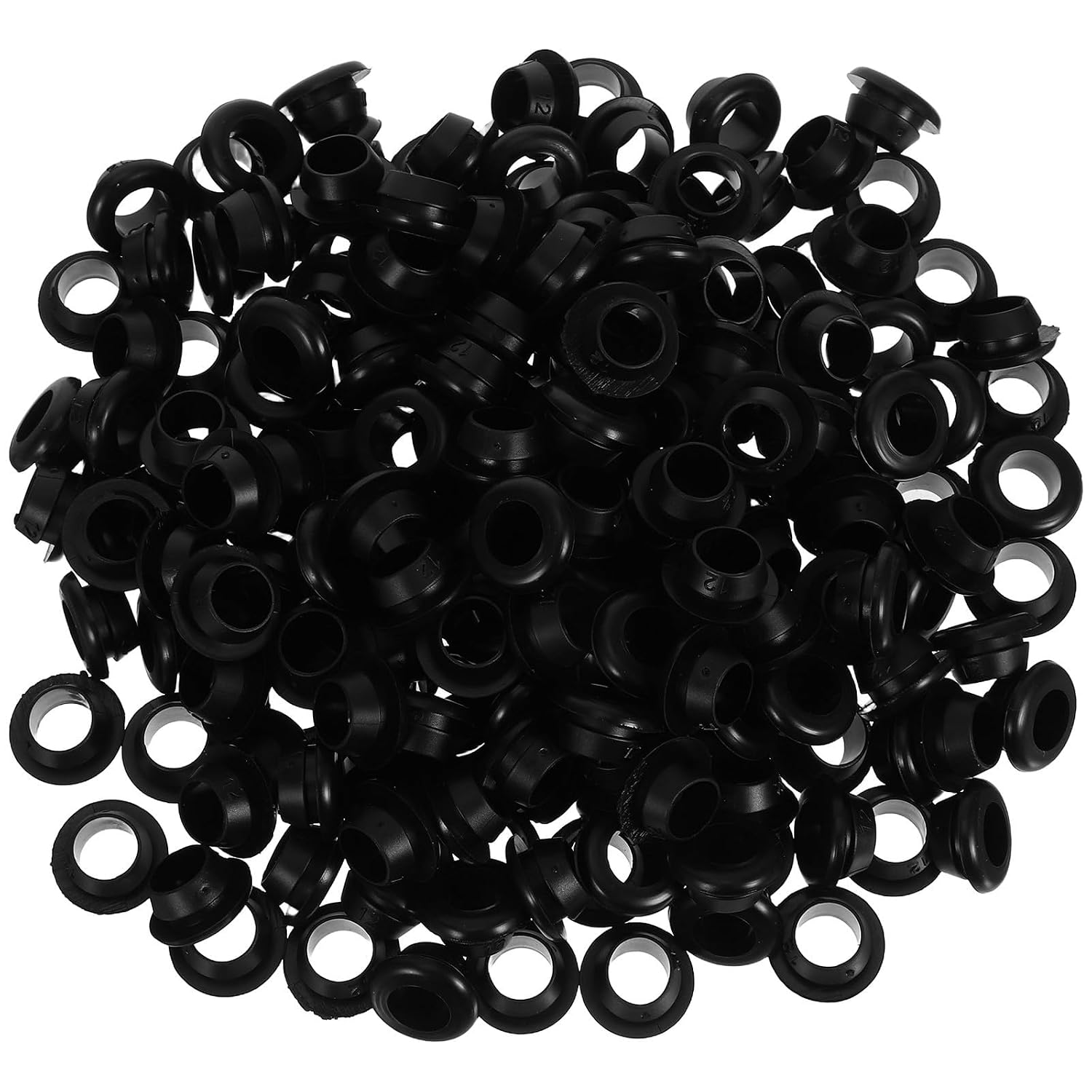 200pcs Round Rubber Hole Grommets for Wiring Cable Protection