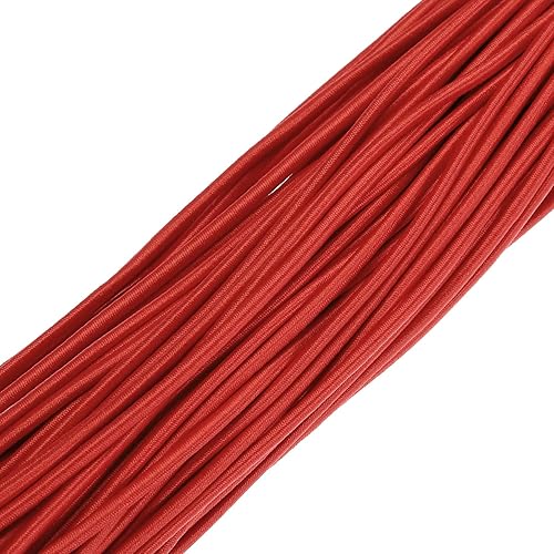 Vista 17 de PATIKIL Cuerda elástica elástica de 1/8 pulgadas, 11 yardas (0.118 in x 32.8 ft), color verde militar para manualidades, correas de gancho