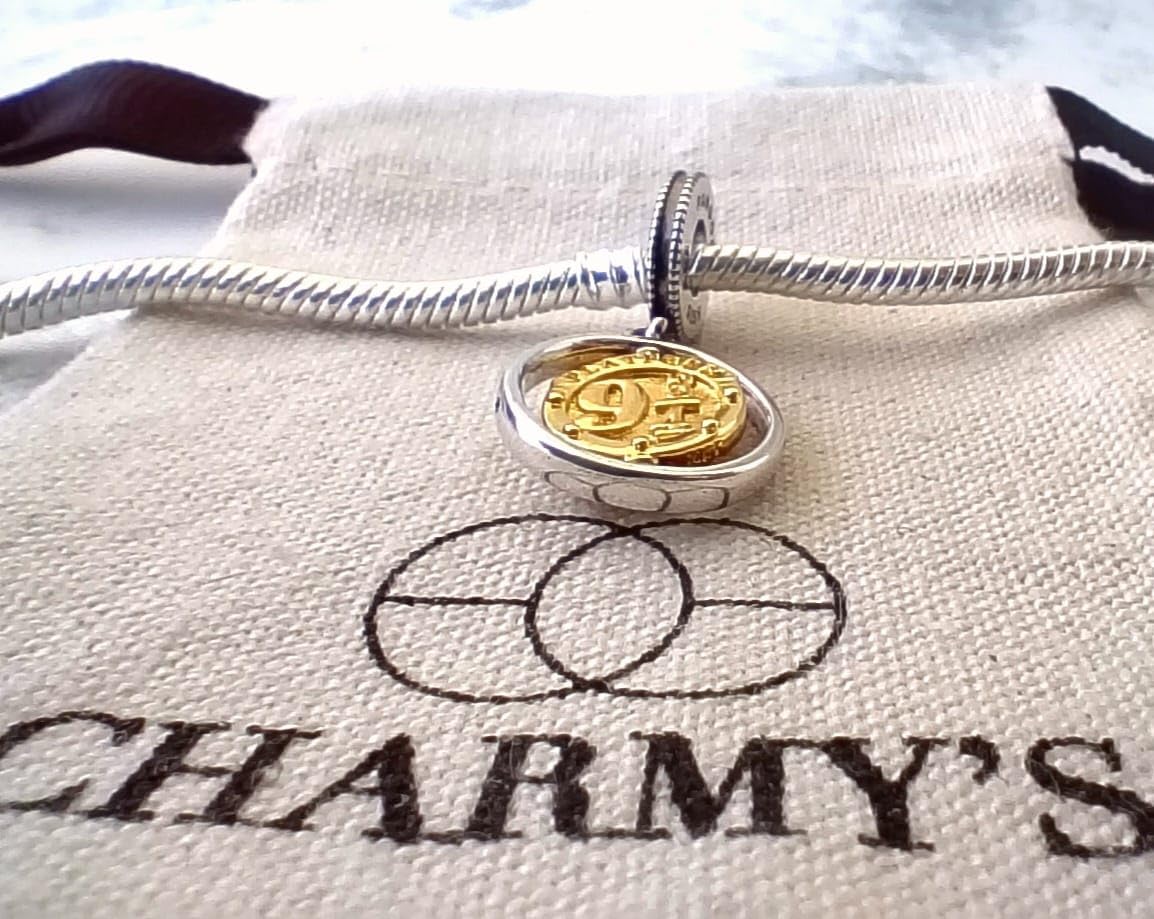 CHARMY’S Platform 9 3/4 Silver Charm Compatible with Pandora Bracelets Sterling Silver Train Station Charm for Women Collectible Charms for Pandora Style Bracelet Jewelry Gift - Image 6