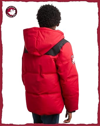 CANADA WEATHER GEAR Boys' Puffer Jacket - Insulated Winter Nylon with Faux Fur Lining - Outerwear Ski Jackets for Boys (8-20)
