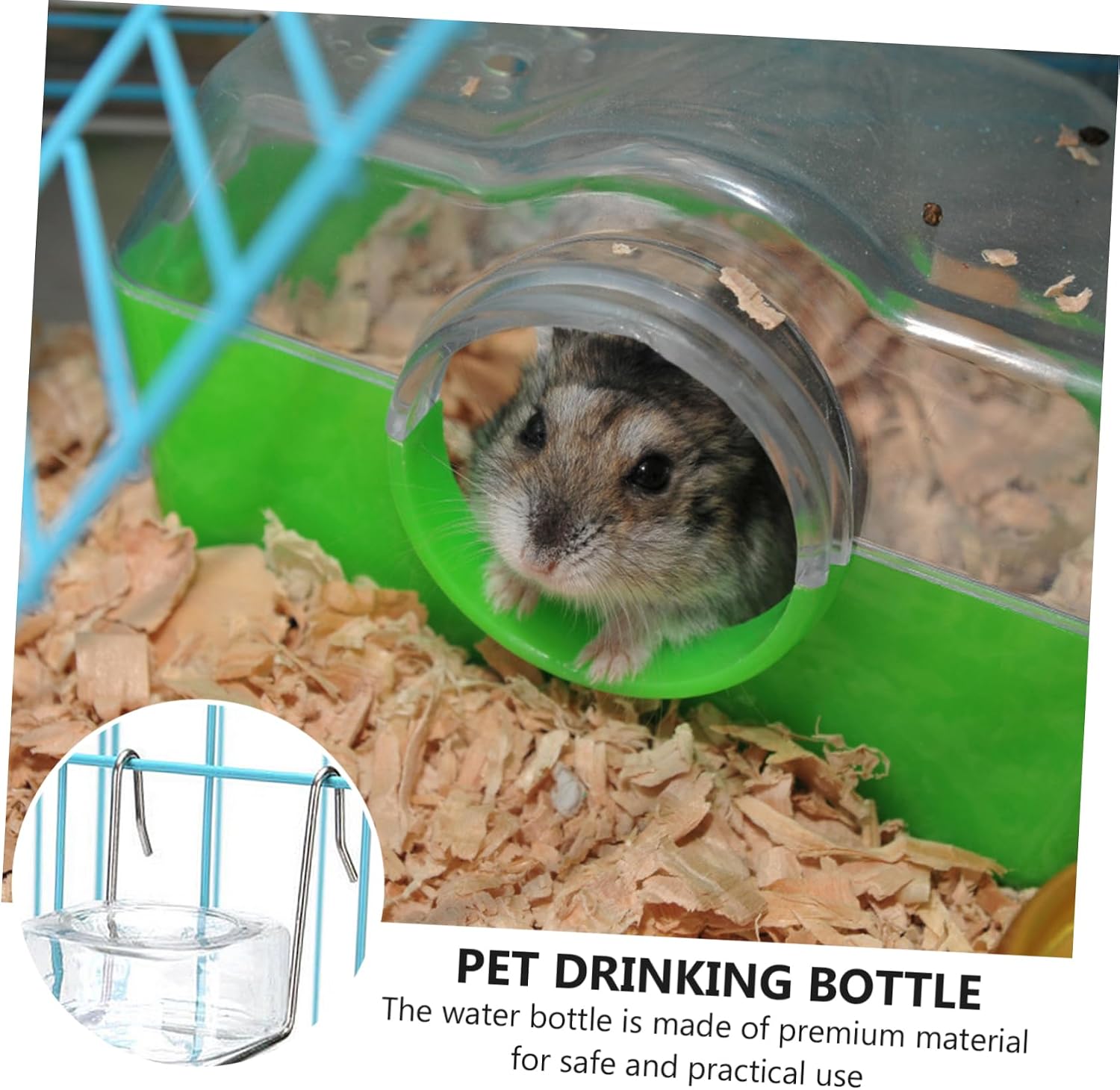 Yardwe 6 Pcs Rabbit Drinker Cat Water Fountain Filter Pet Water Bottle Water Jug Hamster Water Bowl Guinea Pig Drinking Bottle Rat Cage Water Bottle Cooler Rodent Pump Transparent Plastic