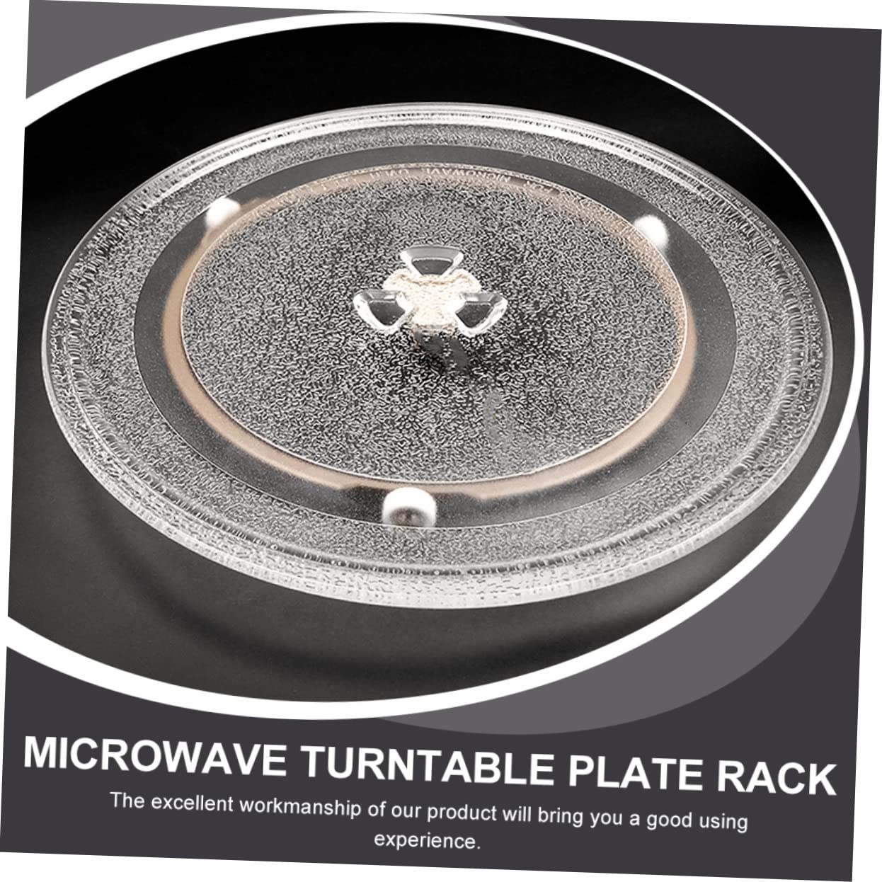 FUNOMOCYA 2 Pcs Microwave Wheel Ring Rotating Tray Support for Microwave Oven Plastic with Wheels for Heating and Impact Resistant Design Random Color