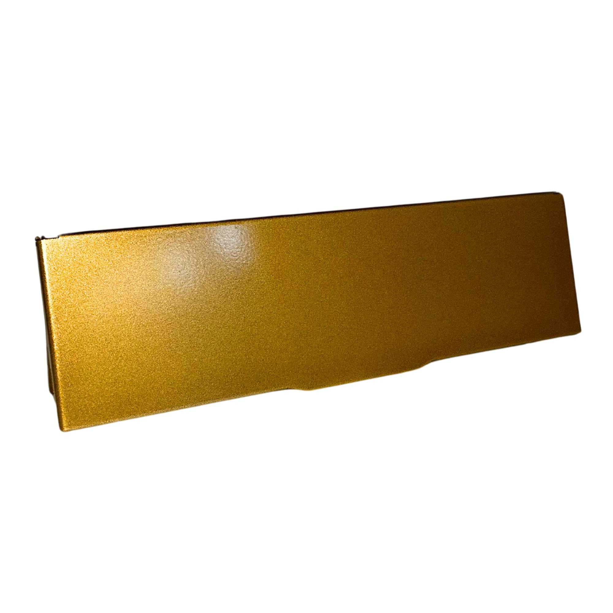 Horizontal Letterbox Draught Excluder | Front Door Mail Box Strong Magnetically Sealing Letterbox Draft Excluder | Made in the UK | Metal Construction Magflap® MK3 | (Brass Effect) | Magman®