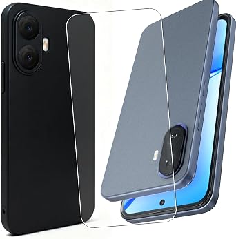 Cover for TCL K70 5G/TCL K70 XE Phone Case with Screen Protector | 1 Pack,6.80 inches,No bubbles,9H Scratch Resistant, Anti-Fingerprint