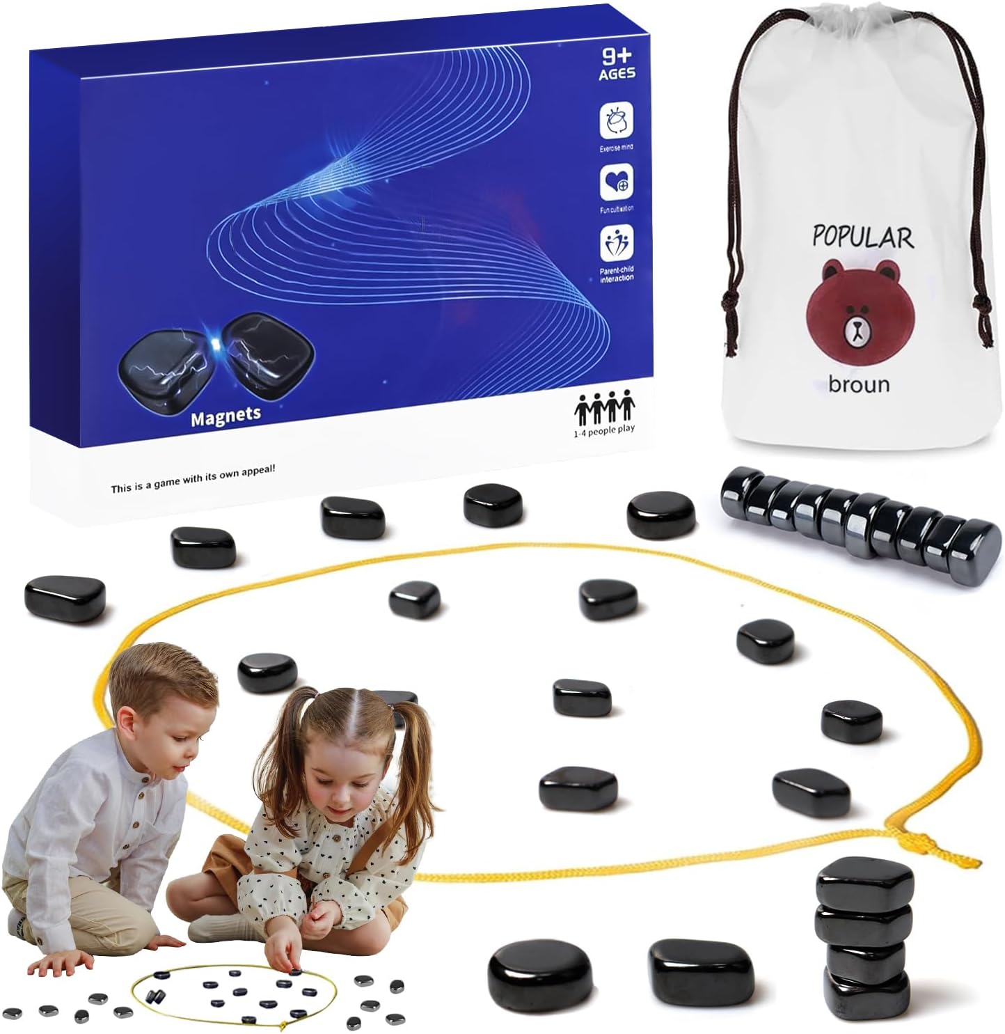 LEWBDF Magnet-Schachspiel 20-teilig - Tragbar Für Unterwegs