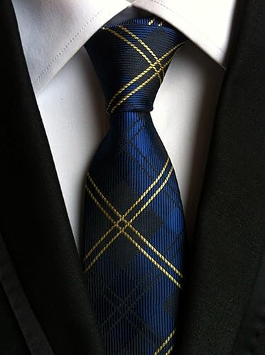 Vista 69 de WeiShang Lote de 6 corbatas clásicas de seda para hombre, corbatas tejidas jacquard