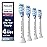 Philips Sonicare G3 Two-in-One - Genuine Replacement Electric Toothbrush Heads, White, 4 Pack One Year Supply, HX9054/65