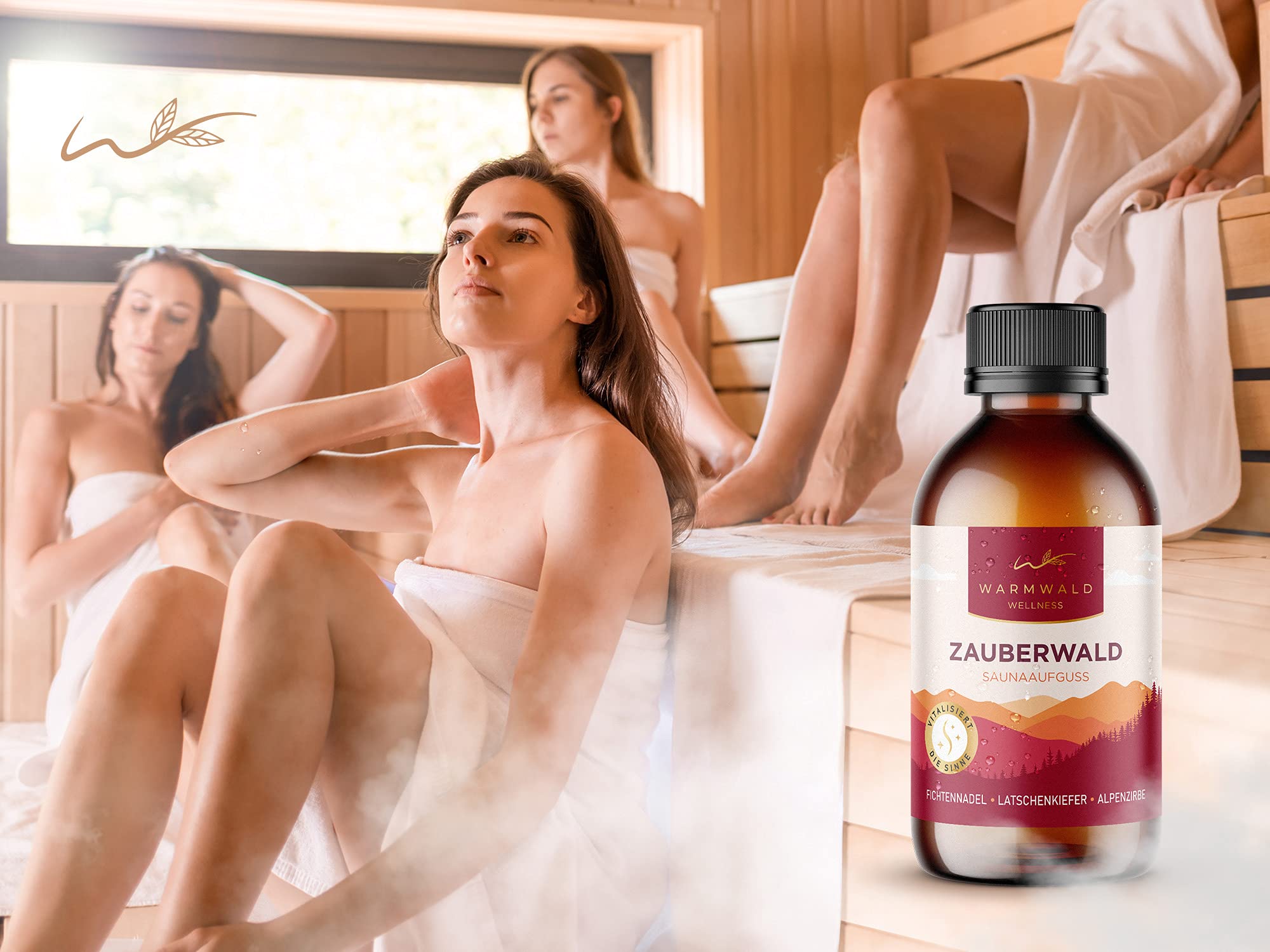 Infusión de sauna – Producto infusión para sauna con aceites esenciales naturales – Aceite de sauna – Aroma de sauna (bosque mágico)