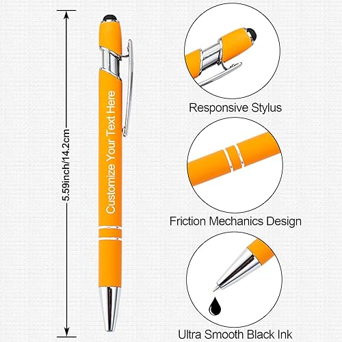 Miniatura 4 de Bolígrafo personalizado con nombre a granel, grabado gratuito con tu nombre, texto, mensaje para negocios, graduación, aniversarios, bolígrafos
