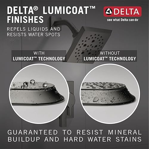 Miniatura 4 de Delta Faucet 58473-KS-PR - Combo universal para ducha, flujo de agua de 1.75 GPM, Lumicoat negro inoxidable