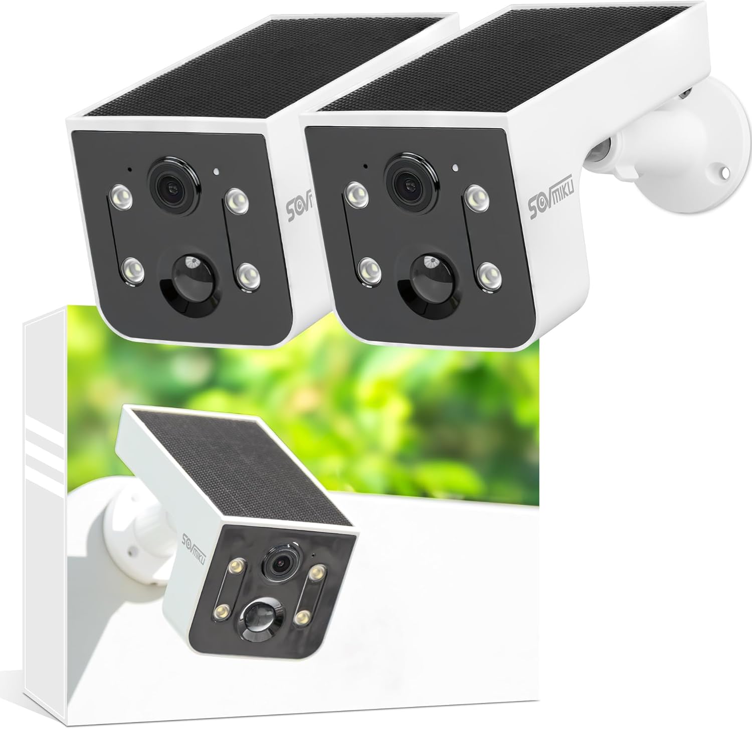 Vicohome 2CG6L Best 2K Solar Security Camera Wireless Outdoor System,No NVR Needed,Battery Powered,Easy to Setup,Motion Detection,Two Way Audio,Color Night Vision,SD Slot,180 Days Exchange Policy