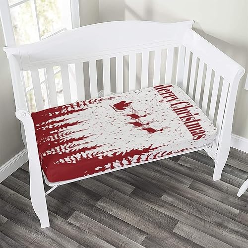 Miniatura 2 de XISUNYA Sábana decorativa para cuna, sábana bajera de microfibra suave y sedosa para colchón de niños pequeños, 28 x 52 x 8 pulgadas, sábana de bebé