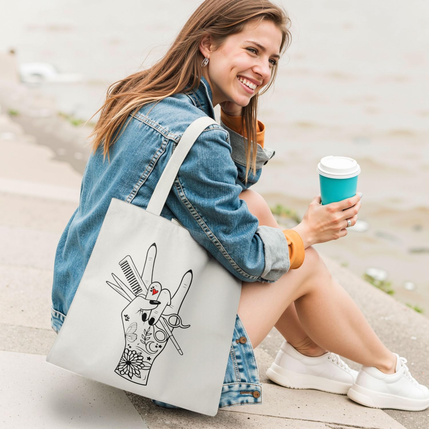 Hairstylist Barber Gifts Tote Bag, Barber Gifts Canvas Tote Bags for Women