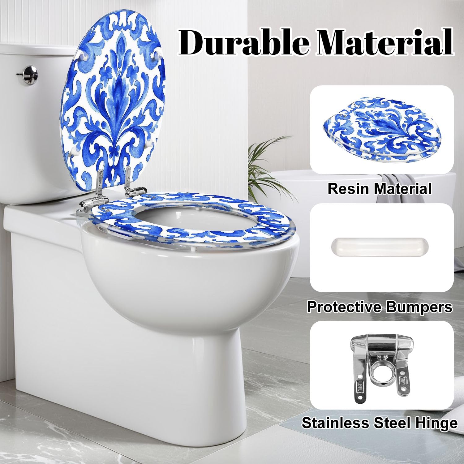 Podłużna deska sedesowa do łazienki