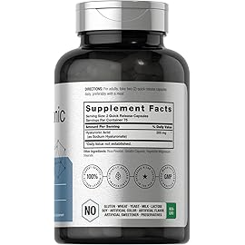 Horbach Hyaluronic Acid Supplement | 200 mg | 150 Capsules | Non-GMO and Gluten Free Supplement