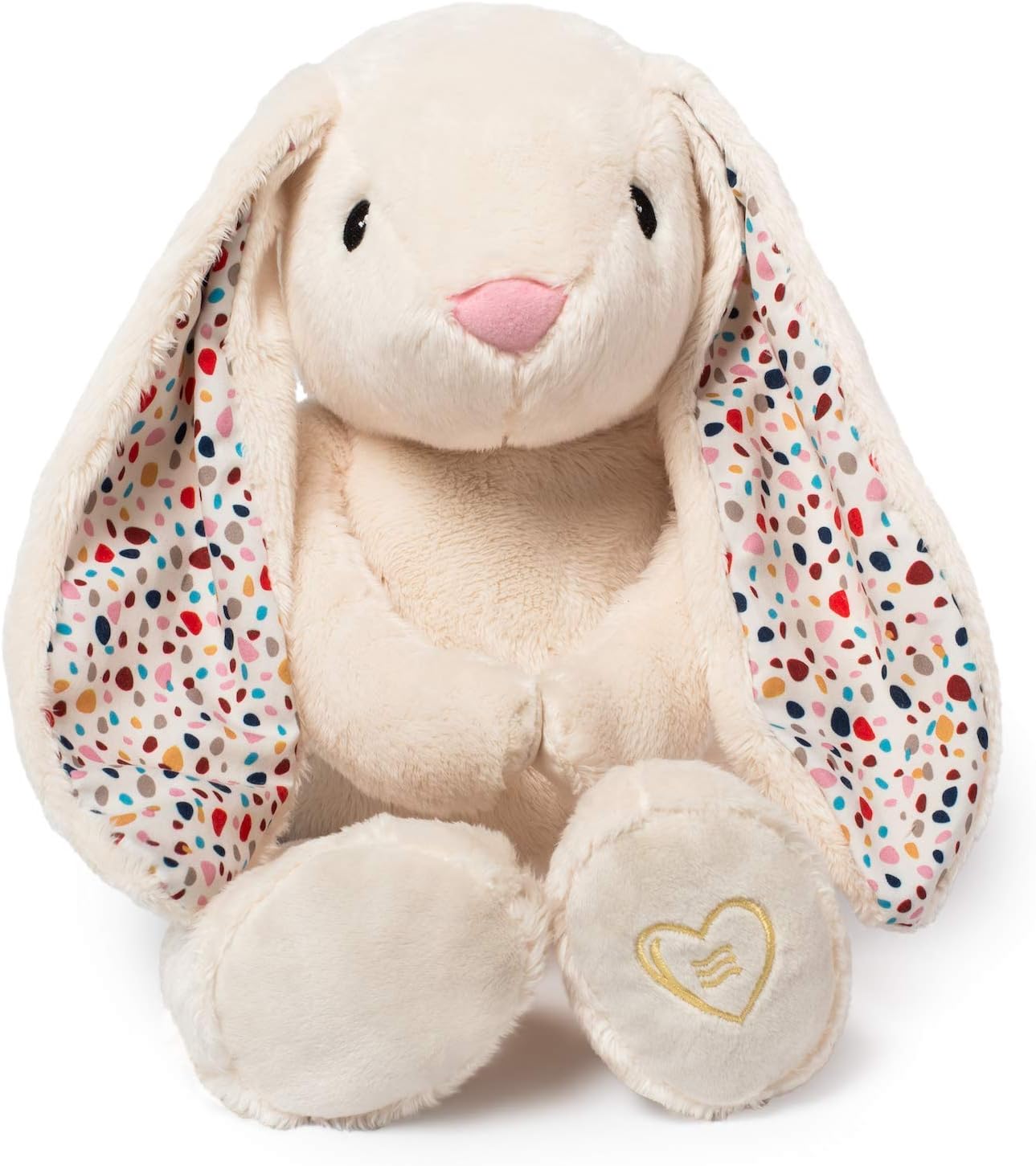 Whisbear Humming Bunny Cream | Cry Sensor Pink Noise | Baby Sleep Aid | Baby Gifts Baby Shower Gifts | Baby Girl Gifts Baby Boy Gifts | Baby Toys Baby Teddy | Baby Sleep Soother | New Baby Gifts