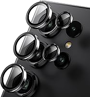 Vista 1 de WSKEN for Samsung Galaxy S24 Ultra Camera Lens Protector, Ultra Thin Scratch Resistant 9H Tempered Glass with Aluminum Metal Circle Camera Screen