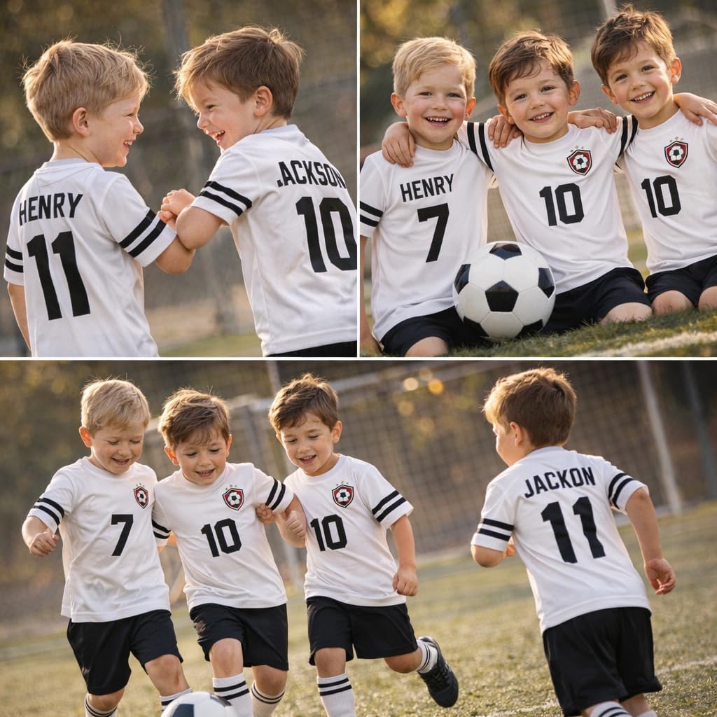 Customized Toddler Jersey Personalized with Your Name and Team Number (Black Solid, 1T)