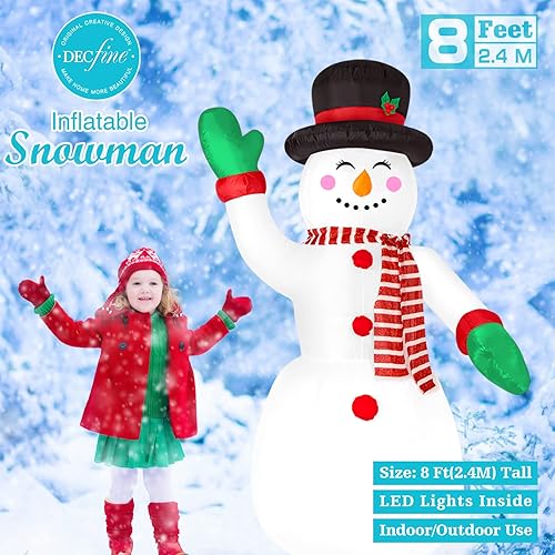 Miniatura 7 de Decfine Linterna inflable de calabaza de Halloween de 4 pies con ventilador integrado y cuerdas de anclaje (3 calabazas de Halloween)