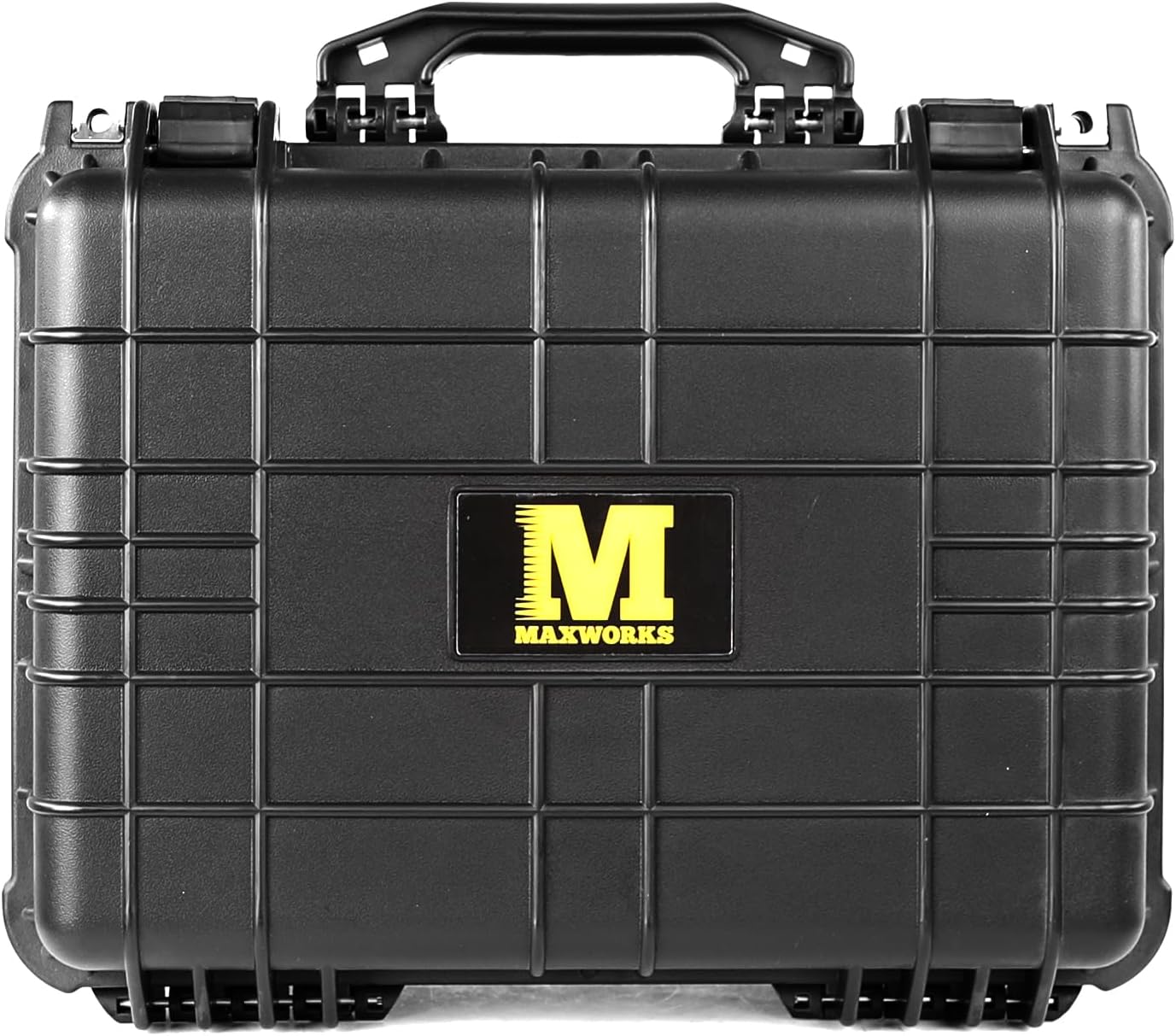 MaxWorks 51017 Protective Waterproof IP67 Hard Case for Camera All-Purpose Valuables Foam Interior Secure 15.1 x 10.7 x 6.3 inch Black Interior 16.5 x 13 x 6.7 inch Exterior