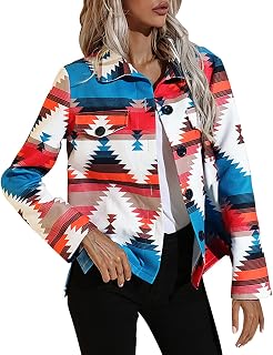 JINGAN Coats for Women UK Hoodie Jacket Women Geometric Long Sleeve Loose Hooded Pocket Cardigan Sweater Coat Used Winter Coats for Ladies Sweater Coat Women's Waterproof Winter Coats