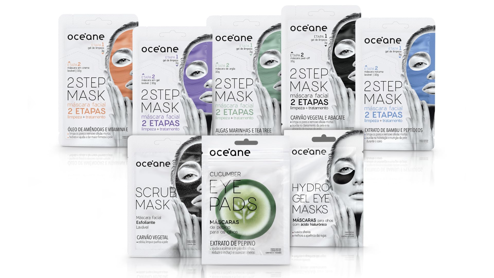 Máscara Facial 2 Etapas de Bambu e Peptídeos Noturna - Dual Step