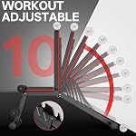 Banc de poids ajustable PASYOU, entraînement complet du corps, banc d'exercice pliable multi-usages pour salle de gym à domicile, inclinaison et déclin
