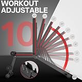 PASYOU Adjustable Weight Bench Full Body Workout Multi-Purpose Foldable Incline Decline Exercise Workout Bench for Home Gym,PA300 - 2