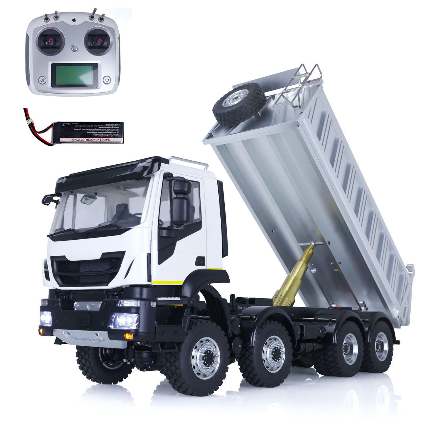 TOUCAN RC HOBBY HG 1/14 HG4-58 Camion Militaire 4x4 Électrique Tout-Terrain – Télécommandé 2 Vitesses, Sons, Lumières, Fumée (Huile à Acheter Séparément)