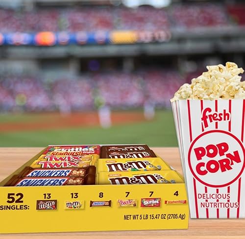 Miniatura 6 de M&M'S, Skittles, Snickers, Twix & Starburst Fundraiser, barras de caramelo a granel (52 unidades) + caja de seguridad US Primes