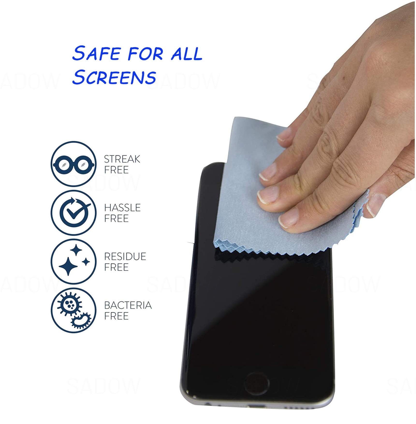 Sadow Perfumed Screen Cleaner Fluid Gel LCD Cleaning Kit, Liquid Solution with Cloth to Clean Mobile/Laptop LCD and LED Screen Cleaner with Cloth-200ml 3